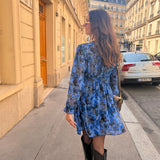 ROBE ORA IMPRIMÉ BLEU